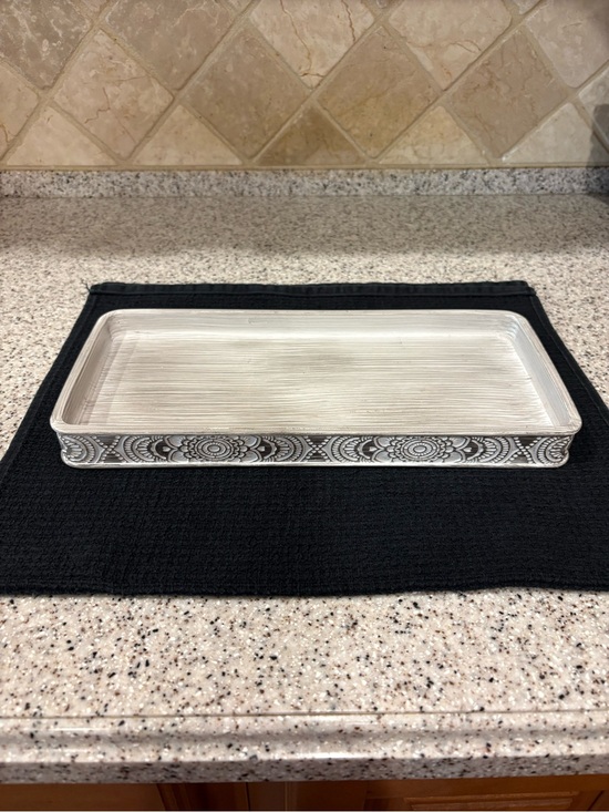 Other - BINO Maison Collection tray is made of a grey, marble-patterned material.